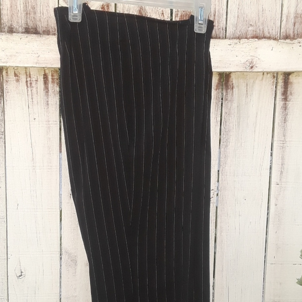 Pinstriped pants